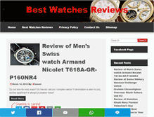 Tablet Screenshot of bestwatchesreviews.org